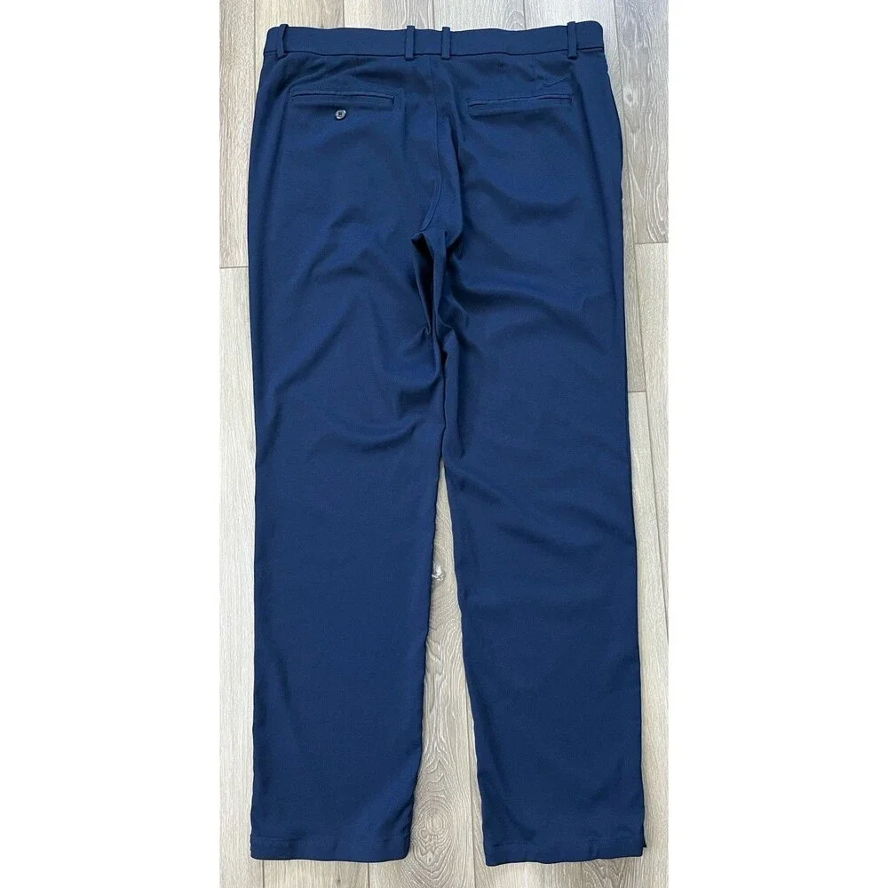 Nike Dri-Fit Blue Performance Straight Leg Chino Pants Men’s 36x32 Stretch Golf